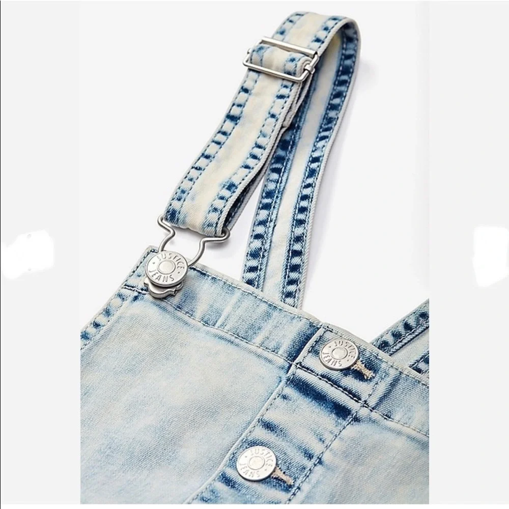 Acid Wash Button Up Skirtall - Picture 4 of 15